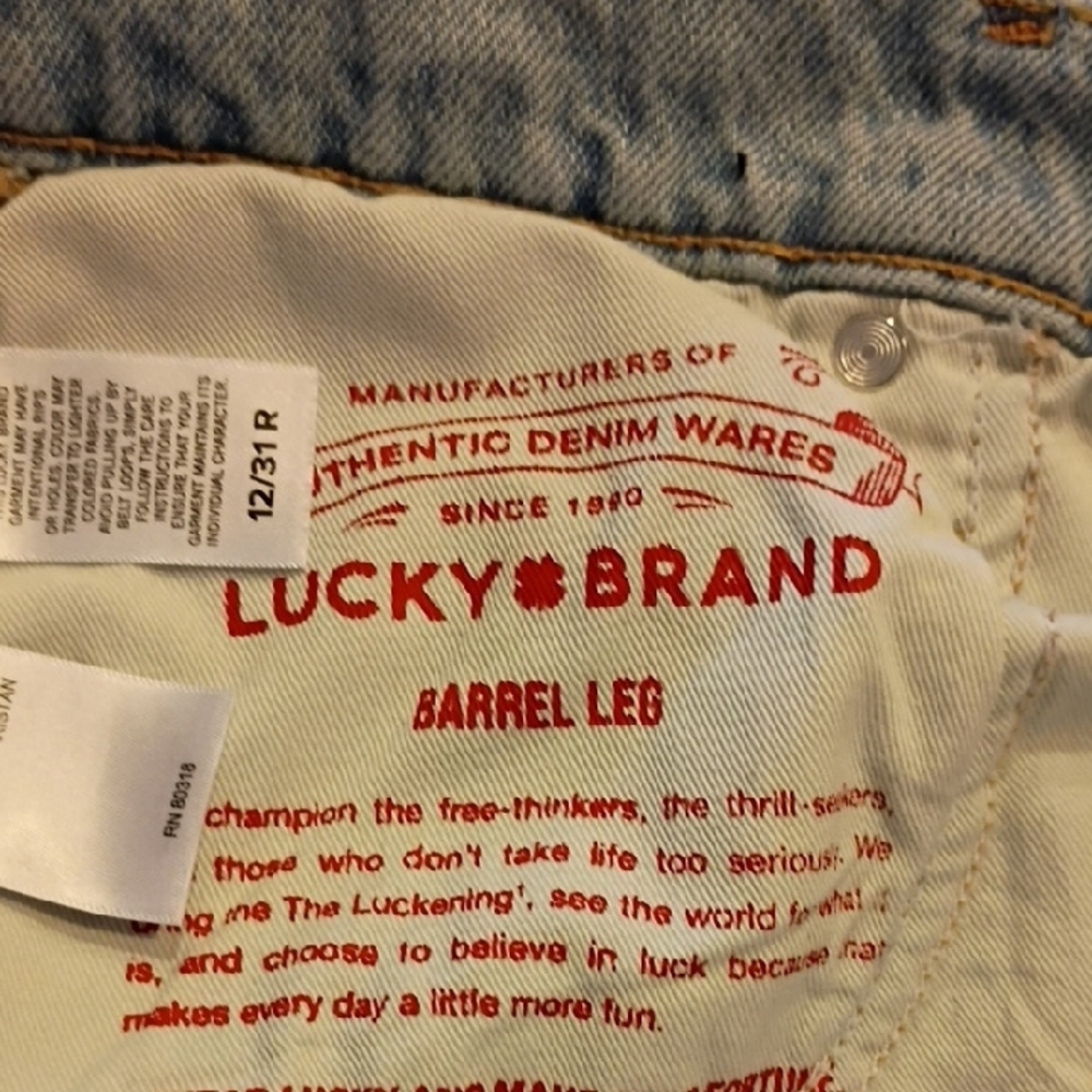Lucky Brand Women's Barrel Jeans, 12 - Picture 7 of 9